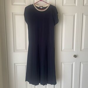 La Boutique de Paris | Susana E Vintage Knit Sweater Dress. Pleated. French